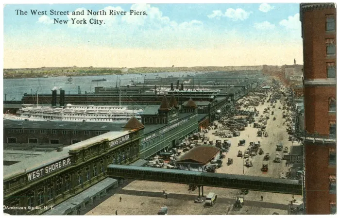 Framed Print : West Street and North River Piers, New York City, USA Framed Print : West Street and North River Piers, New York City, USA