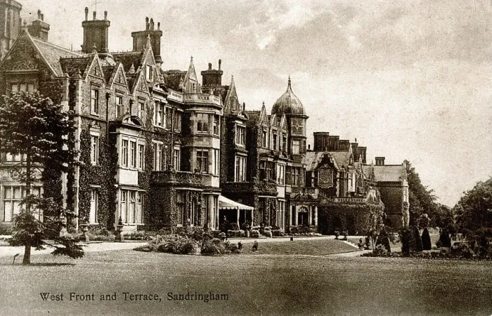 Framed Print : West Front and Terrace, Sandringham, Norfolk Framed Print : West Front and Terrace, Sandringham, Norfolk