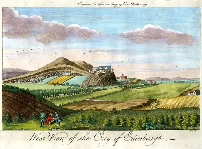 Framed Print : West View of City of Edinburgh Framed Print : West View of City of Edinburgh