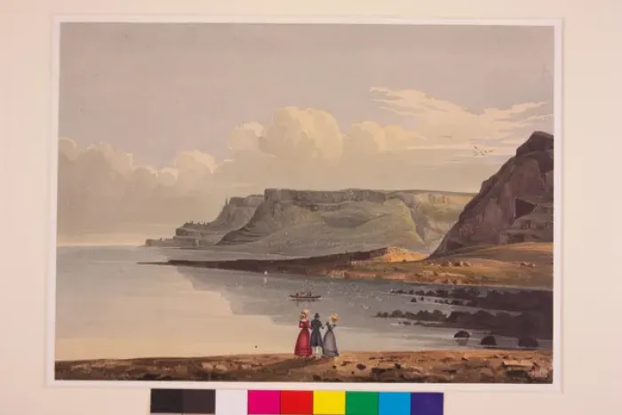 Framed Print : West View of the Giants Causeway from the Stookans Framed Print : West View of the Giants Causeway from the Stookans