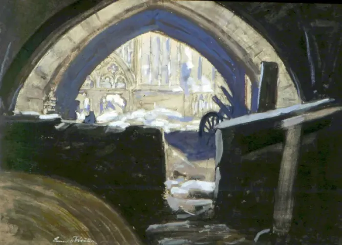 Framed Print : West Front of Ypres Cathedral from Cloth Hall, WW1 Framed Print : West Front of Ypres Cathedral from Cloth Hall, WW1