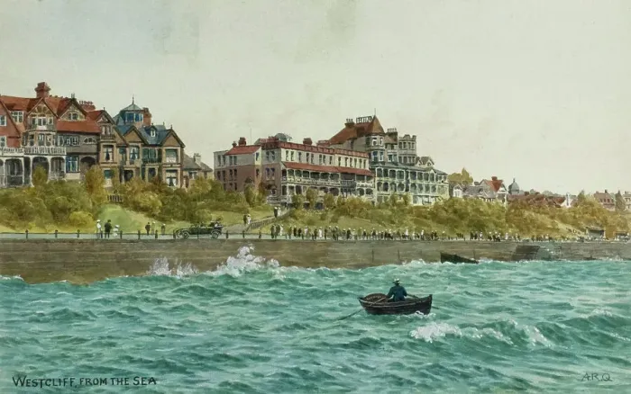 Framed Print : Westcliff-on-Sea, Essex, viewed from the sea Framed Print : Westcliff-on-Sea, Essex, viewed from the sea
