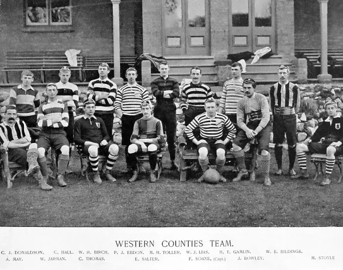 Framed Print : Western Counties Rugby Team in the 1890s Framed Print : Western Counties Rugby Team in the 1890s