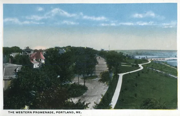 Framed Print : Western Promenade, Portland, Maine, USA Framed Print : Western Promenade, Portland, Maine, USA