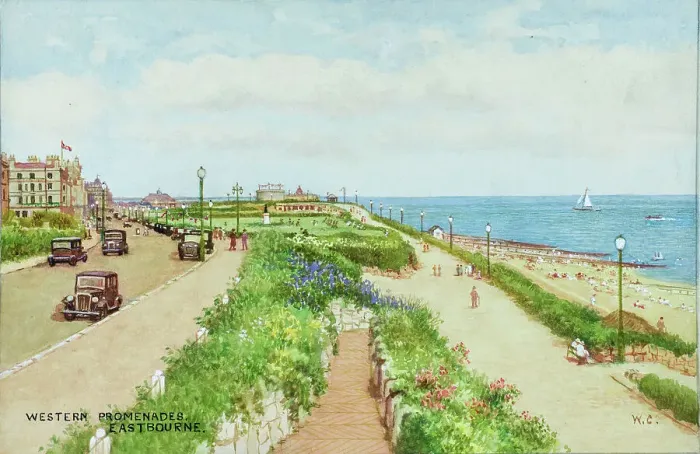Framed Print : Western Promenades, Eastbourne, East Sussex Framed Print : Western Promenades, Eastbourne, East Sussex