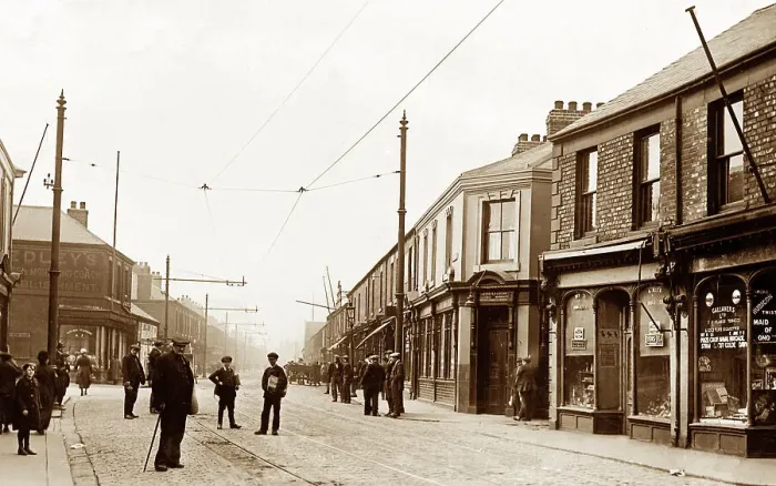Framed Print : Western Road, Jarrow, early 1900s Framed Print : Western Road, Jarrow, early 1900s