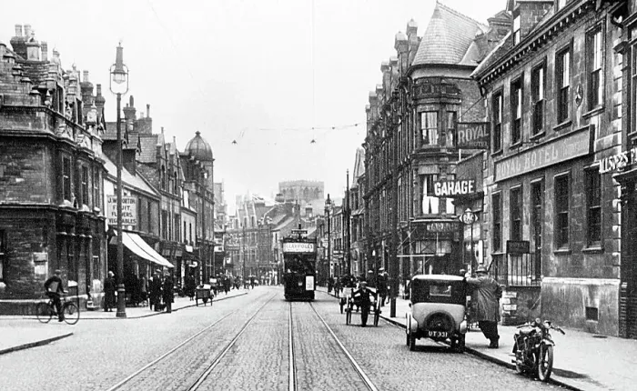 Framed Print : Westgate, Peterborough early 1900's Framed Print : Westgate, Peterborough early 1900's