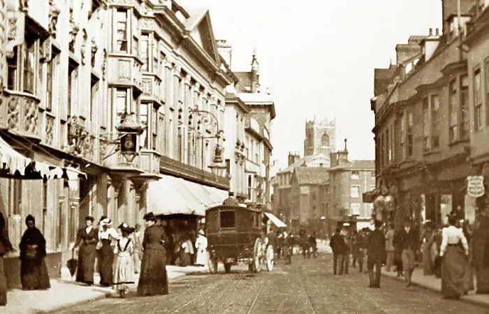 Framed Print : Westgate Street, Ipswich, Victorian period Framed Print : Westgate Street, Ipswich, Victorian period