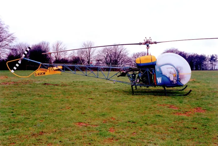 Framed Print : Westland-Bell 47G GAXKW