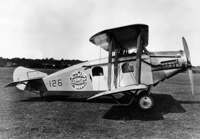 Framed Print : Westland Limousine I, (side view, on the ground) Framed Print : Westland Limousine I, (side view, on the ground)