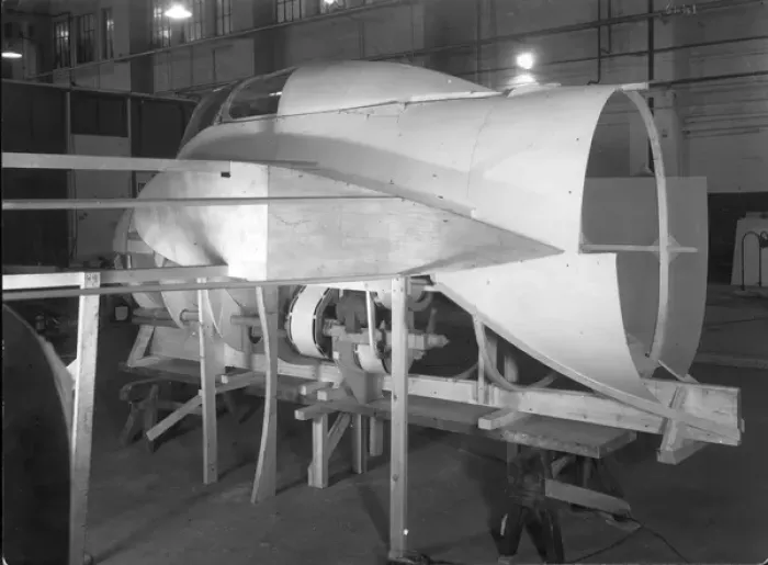 Framed Print : Westland Welkin fuselage mock-up Framed Print : Westland Welkin fuselage mock-up