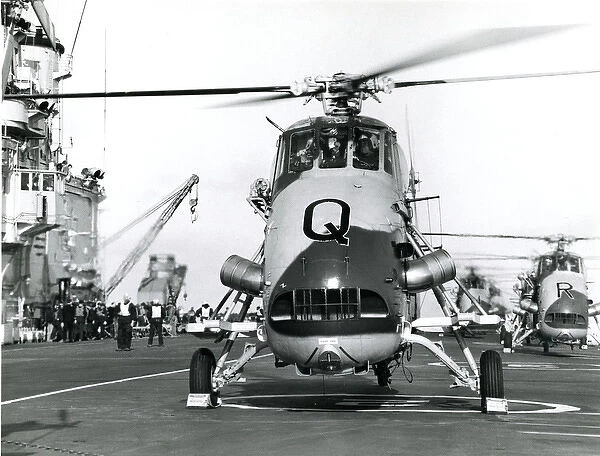 Westland Wessex helicopters on the deck of an aircraft c?