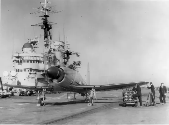 Framed Print : Westland Wyvern on a carrier deck Framed Print : Westland Wyvern on a carrier deck