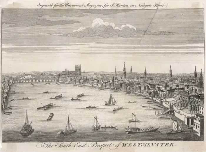 Framed Print : Westminster / 1749 Framed Print : Westminster / 1749