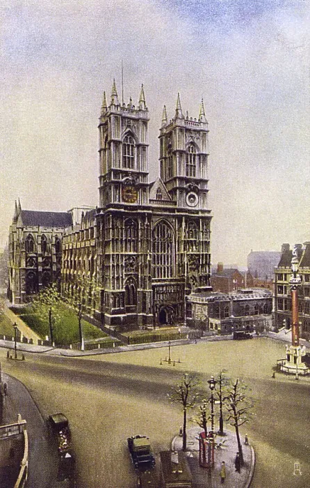 Framed Print : Westminster Abbey, London - The West Front and Towers Framed Print : Westminster Abbey, London - The West Front and Towers