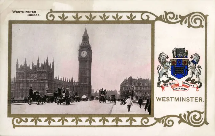 Framed Print : Westminster Bridge and Parliament, London Framed Print : Westminster Bridge and Parliament, London