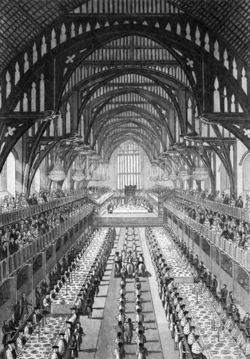 Framed Print : WESTMINSTER HALL 1821 Framed Print : WESTMINSTER HALL 1821