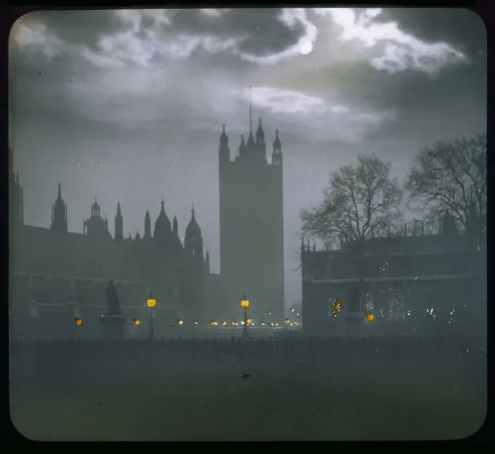 Framed Print : Westminster - Lantern Slide Framed Print : Westminster - Lantern Slide