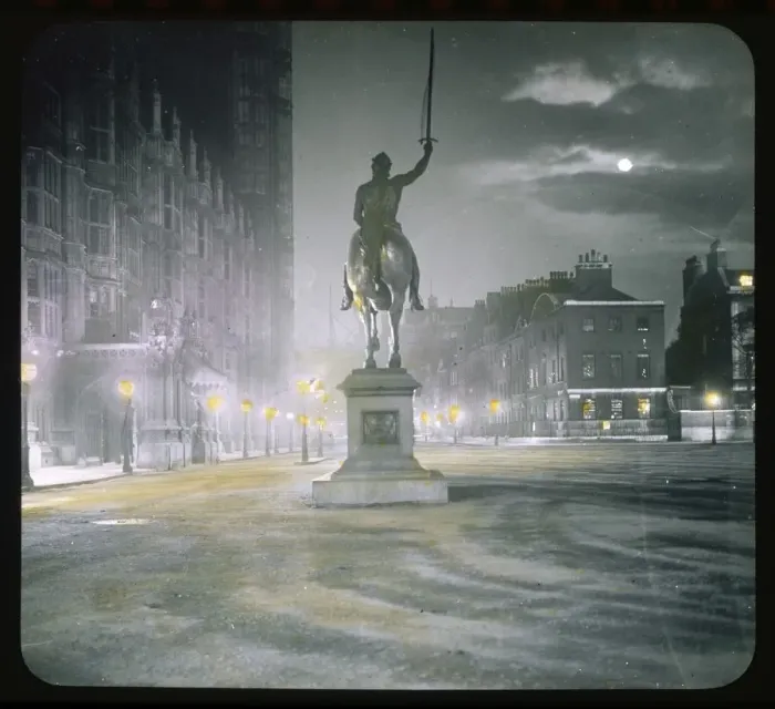 Framed Print : Westminster - Lantern Slide Framed Print : Westminster - Lantern Slide