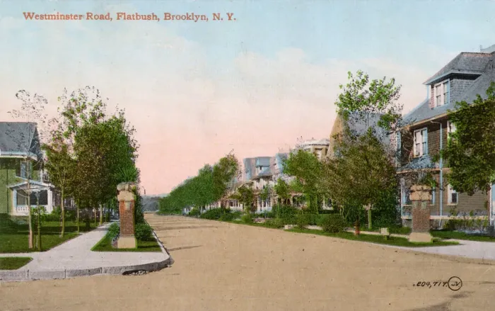 Framed Print : Westminster Road, Flatbush, Brooklyn, New York, USA Framed Print : Westminster Road, Flatbush, Brooklyn, New York, USA
