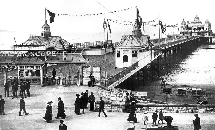 Framed Print : Weston-super-Mare Pier, early 1900s Framed Print : Weston-super-Mare Pier, early 1900s