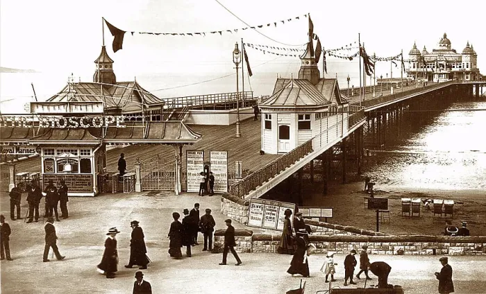 Framed Print : Weston-super-Mare Pier, early 1900s Framed Print : Weston-super-Mare Pier, early 1900s
