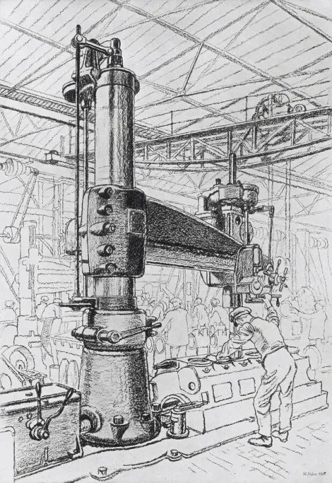 Framed Print : Westwood Works in Peterborough, WW1 Framed Print : Westwood Works in Peterborough, WW1