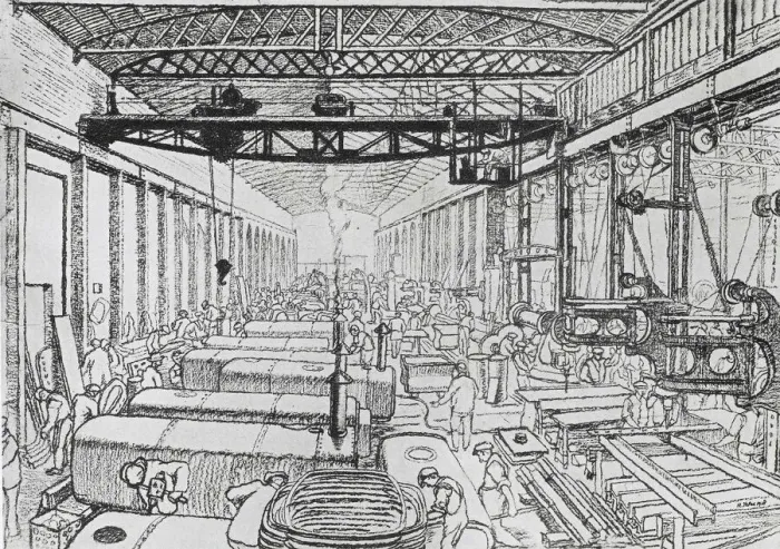 Framed Print : Westwood Works in Peterborough, WW1 Framed Print : Westwood Works in Peterborough, WW1