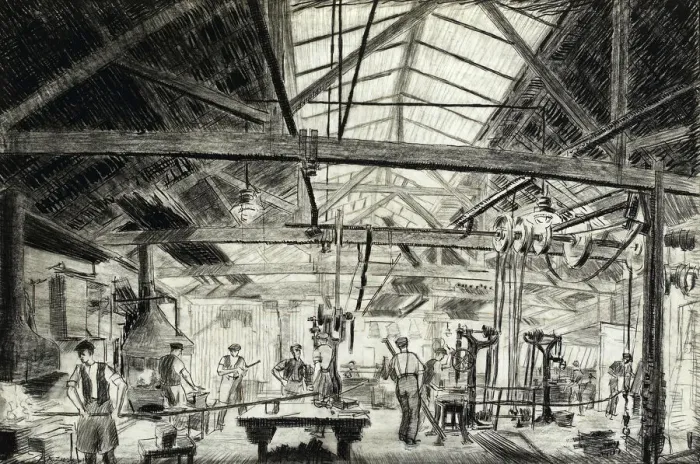Framed Print : Westwood Works in Peterborough, WW1 Framed Print : Westwood Works in Peterborough, WW1