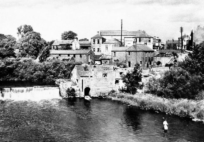 Framed Print : Wetherby River Wharfe early 1900s Framed Print : Wetherby River Wharfe early 1900s