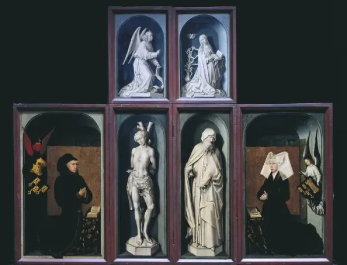 Framed Print : WEYDEN, Rogier van der (1400-1464). The Last Framed Print : WEYDEN, Rogier van der (1400-1464). The Last