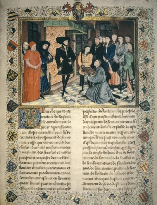 Framed Print : WEYDEN, Rogier van der (1400-1464). The Chronicles Framed Print : WEYDEN, Rogier van der (1400-1464). The Chronicles