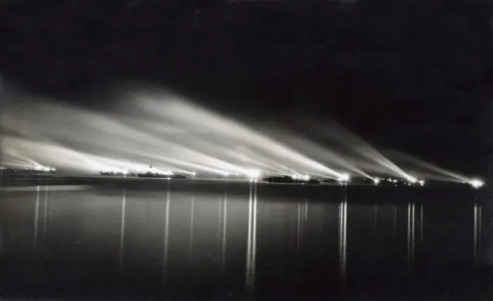Framed Print : Weymouth - Ships illuminated for visit by British Royals Framed Print : Weymouth - Ships illuminated for visit by British Royals