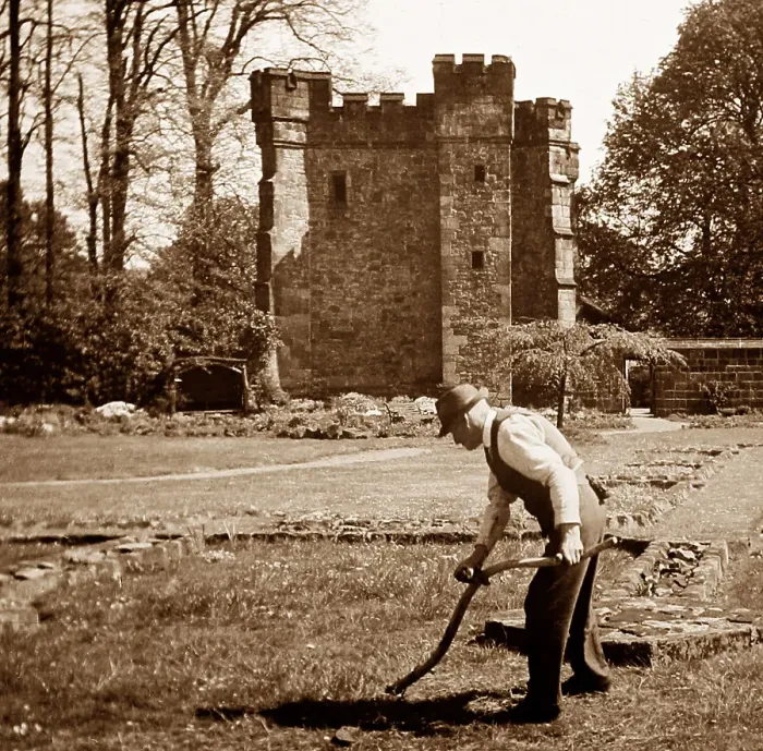 Framed Print : Whalley Abbey Gatehouse, Lancashire, early 1900s