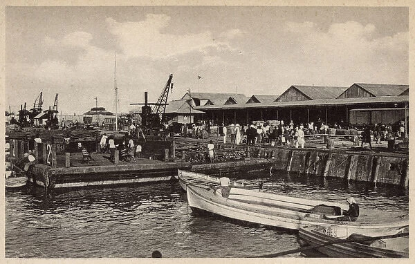 Wharfs, docks and sheds, Beira, Mozambique, East Africa