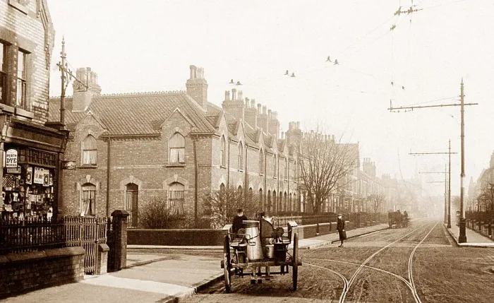Framed Print : Wheatley Highfield Road near Doncaster early 1900s Framed Print : Wheatley Highfield Road near Doncaster early 1900s