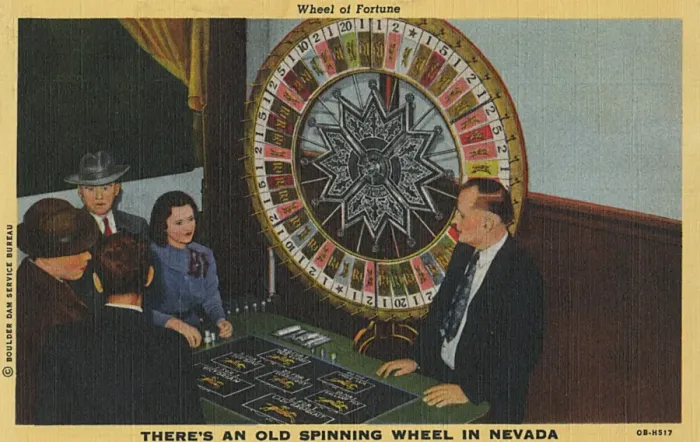 Framed Print : Wheel of Fortune, Nevada, USA Framed Print : Wheel of Fortune, Nevada, USA