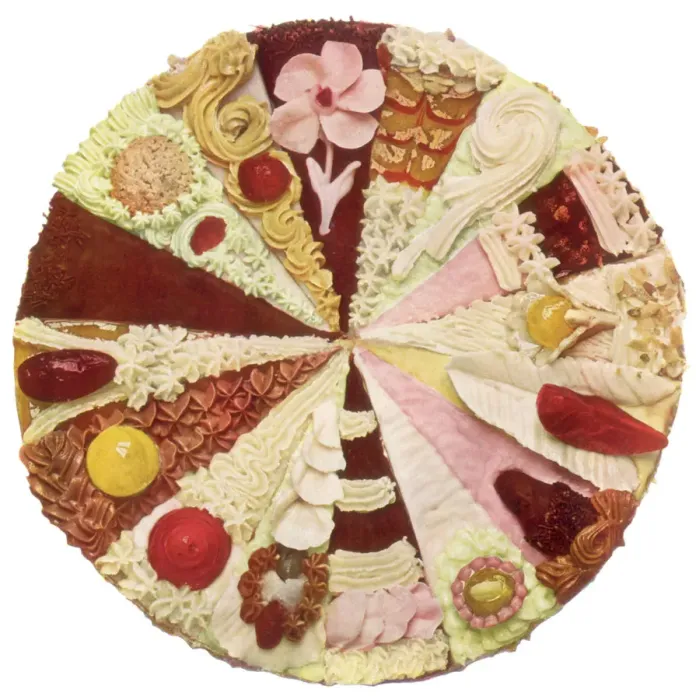 Framed Print : Wheel of Tart Slices Date: 1935 Framed Print : Wheel of Tart Slices Date: 1935