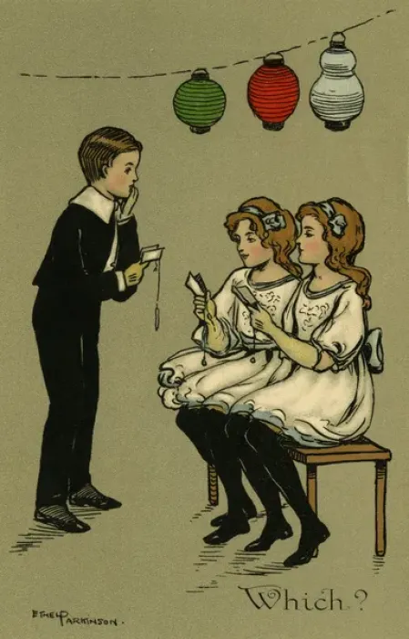 Framed Print : Which?. Young boy at a dance can t make up his mind which girl to choose Framed Print : Which?. Young boy at a dance can t make up his mind which girl to choose
