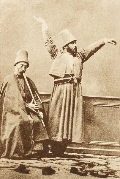 Whirling Dervish with ney player - Salonica