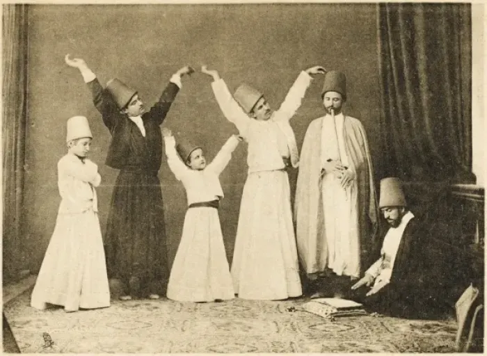 Framed Print : Whirling Dervishes - young and old Framed Print : Whirling Dervishes - young and old