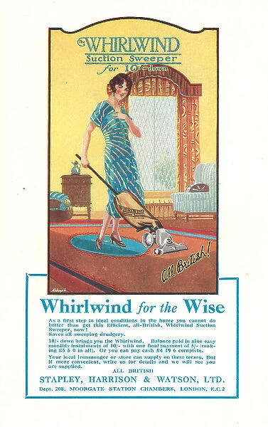 Whirlwind Suction Sweeper Advertisement