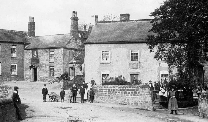 Framed Print : Whiston Pleasley Road early 1900s Framed Print : Whiston Pleasley Road early 1900s