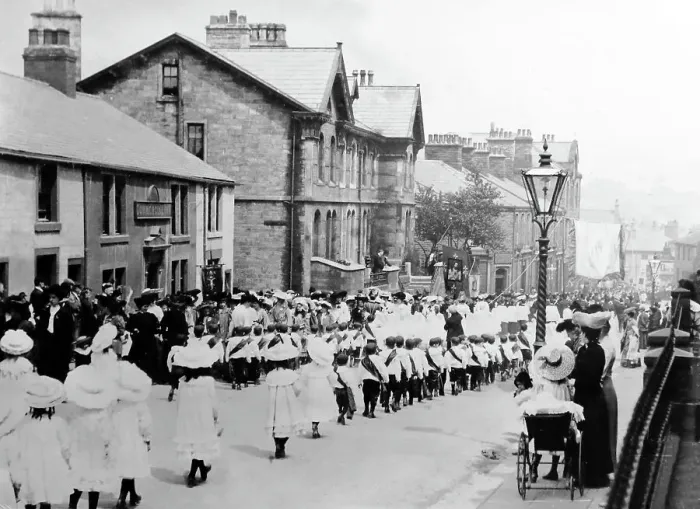 Framed Print : Whit Monday parade, Padiham Framed Print : Whit Monday parade, Padiham