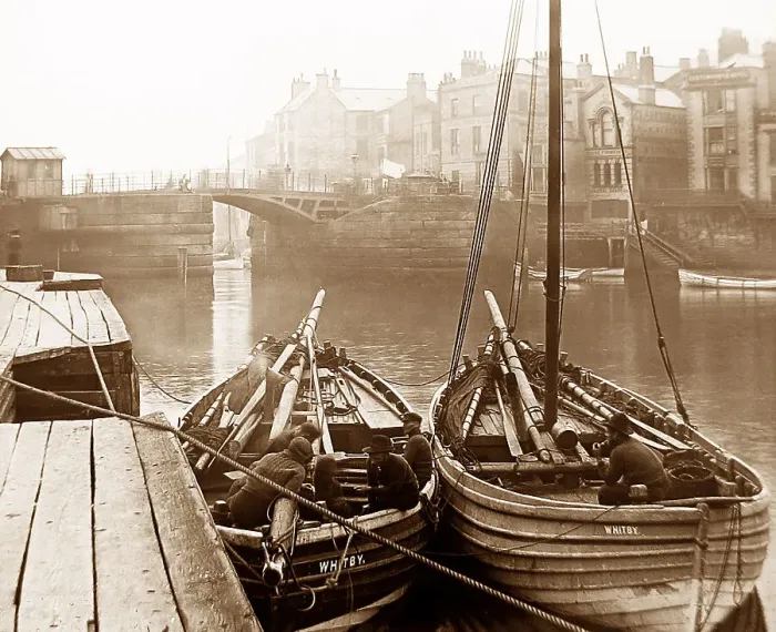 Framed Print : Whitby fishermen Framed Print : Whitby fishermen