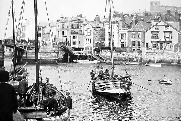 Whitby harbour Victorian period