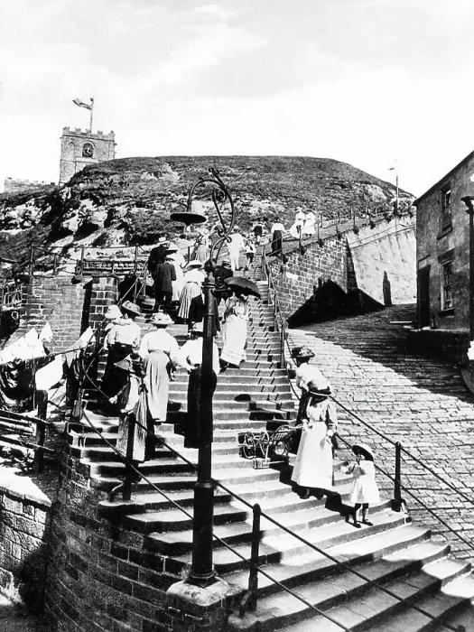 Framed Print : Whitby Steps early 1900s Framed Print : Whitby Steps early 1900s