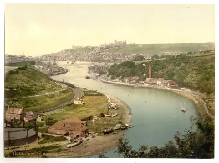 Framed Print : Whitby, view from Larpool, Yorkshire, England Framed Print : Whitby, view from Larpool, Yorkshire, England