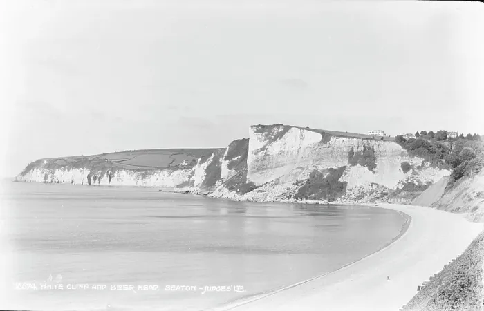 Framed Print : White Cliff and Beer Head Framed Print : White Cliff and Beer Head
