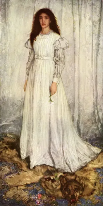 Framed Print : The White Girl by James A. McNeill Whistler Framed Print : The White Girl by James A. McNeill Whistler